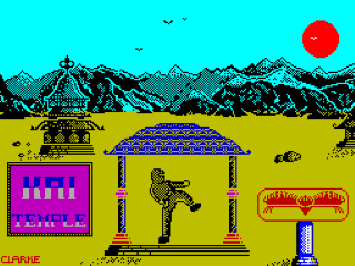 Kai Temple title screen for ZX Spectrum